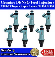 ✅Genuine Denso 6x Fuel Injectors For 1998-05 Toyota Supra Lexus GS300 IS300