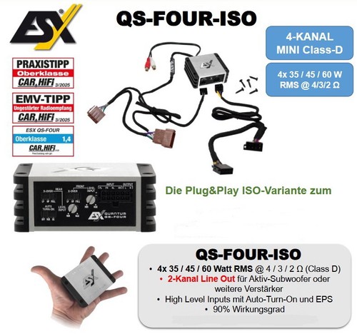 Esx four iso amplificateur - esx,