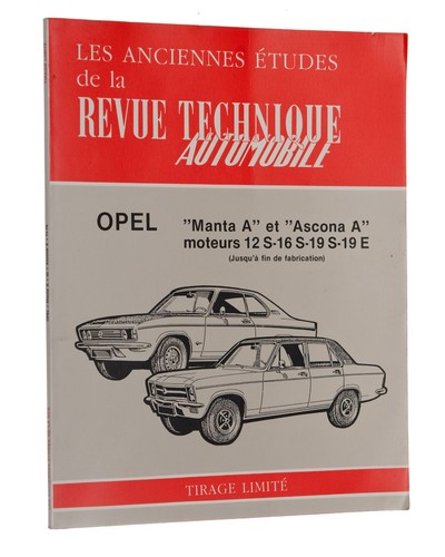 Revue technique opel manta - revue, a"