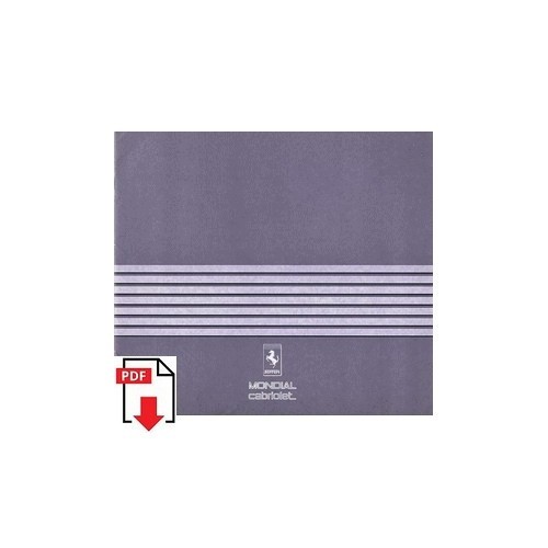 Brochure 1984 ferrari mondial - ferrari,