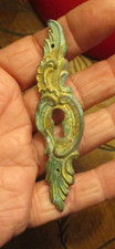 Ancien Trou à Clé Bronze Ornement de Meuble Porte Bibliothèque Louis XVI