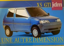 JDM SIMPA X5 GTI microcar car sales brochure, French text sans permis catalogue