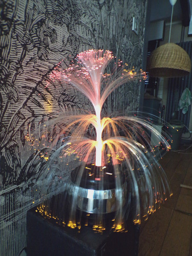 Lampe vintage fibre optique - fibre,