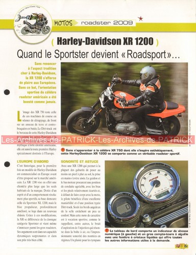 Harley davidson 1200 2009 - davidson, xr