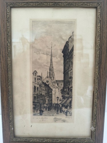 Tableau gravure 1905 - gravure,