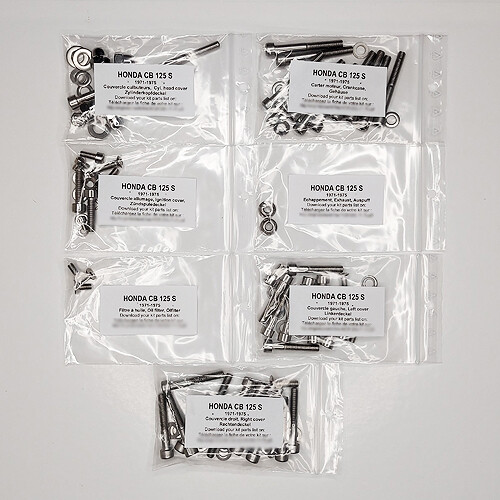 Honda 125 1971 - 1971-1975, kit