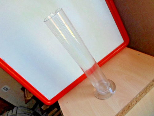 Ancienne eprouvette verre avec - ancienne, verre.avec