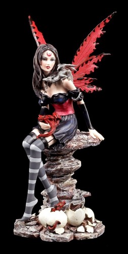 Figurine elfe avec dragon - avec,