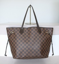 AUTHENTIC LOUIS VUITTON NEVERFULL MM Damier Ebene Tote bag No.1515