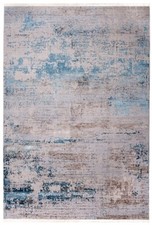 Moderne Orient Tapis en Laine Ciel Vente D'Entrepôt Plusieurs Tailles Gris Bleu