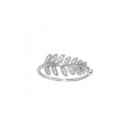 Bague feuille argent 925 - feuille,