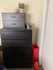 Used oak armoire wardrobe IKEA