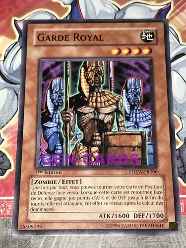 Carte garde royal - yu,