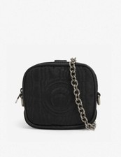 MARINE SERRE Logo mini Chain Shoulder Bag Black Orig $545