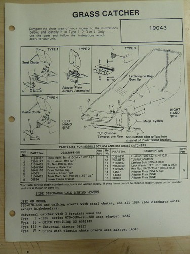 Yard man parts - yard-man, manual
