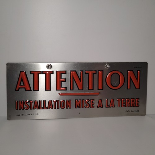 Plaque ancienne industrielle