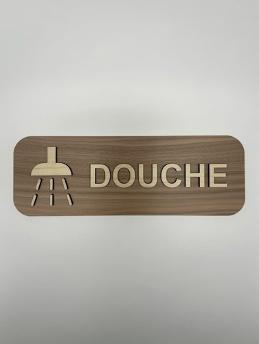 Panneau douche signalétique - panneau,