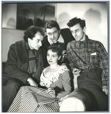 France, Claude Vermorel, Jean Servais, M. Vitold and Claire Maffeï Vintage. Pho