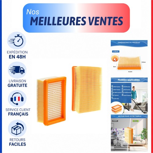 Filtre plissé plat - , pour