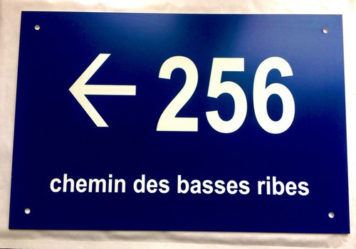 Plaque pvc numero rue de - plaque,