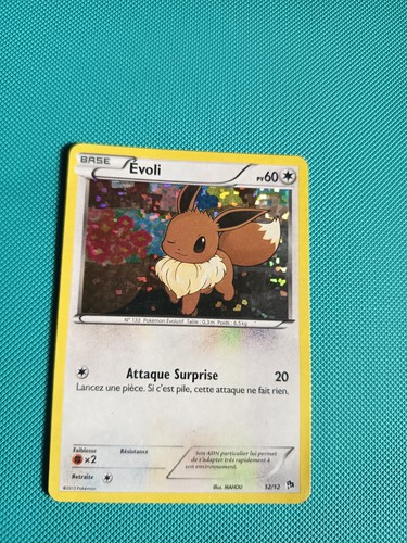 Carte pokémon evoli 12 - evoli, 12/12