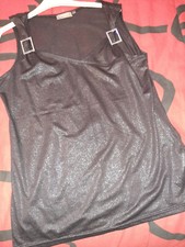 top noir paillette t 46 sexy
