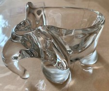 Vide-Poche ou Cendrier Eléphant en Cristal de Vannes Le Châtel