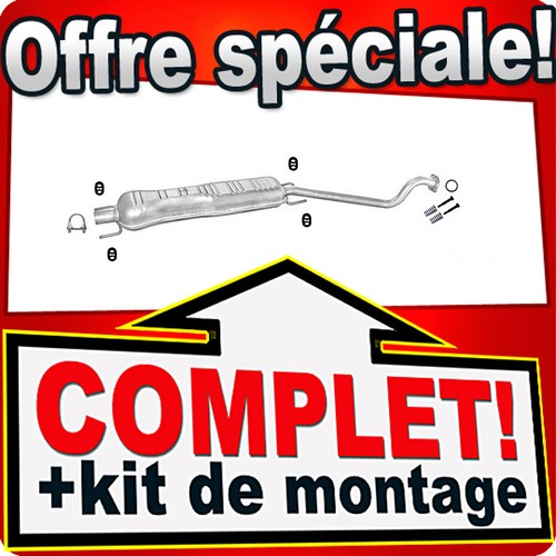 Silencieux intermédiaire pour - silencieux,