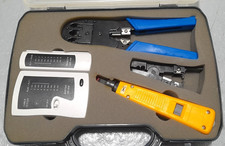 MALETTE - TESTEUR + PINCE RJ45 - DENUDEUR ET COUPE CABLE + OUTIL DE SERTISSAGE