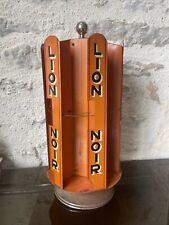 BLACK LION Antique Orange Turnstile Display Stand - Antique Advertising