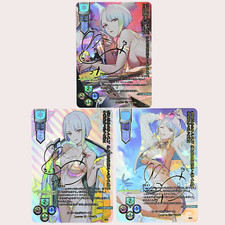 3×Cyberpunk: Edgerunners Lucy Doujin Card Goddess Stroy Waifu Custom DIY