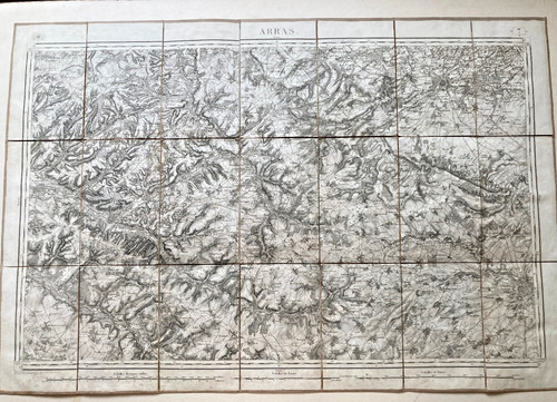 Carte état major - carte, arras