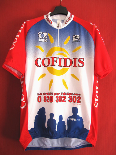 Maillot cycliste cofidis - cofidis, 2001