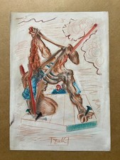 Salvador Dali Dessin sur