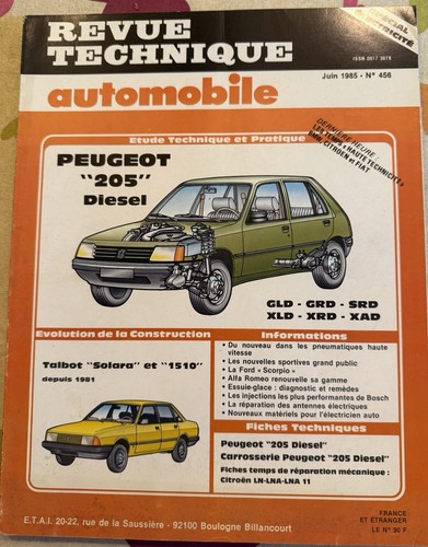 Revue technique 1985 nº456 - technique,