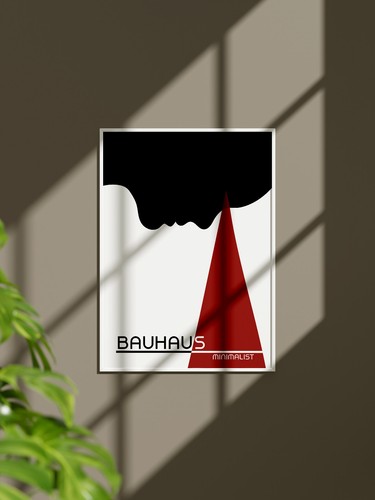 Affiche bauhaus minimaliste - bauhaus,