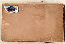 Antique 1930's Marks Brothers  Ping Pong Table Tennis Set Net Brackets 4 Paddles