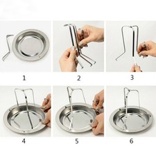 Porte-rôtissoire accessoires barbecue poulet canard grill support robuste plate