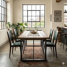 Chaises Vintage Hêtre Simili