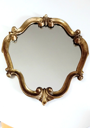 Superbe miroir mural - superbe, laiton