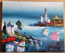 HUILE SUR TOILE  (46X38 CM)