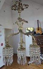 Lustre Pampilles Ancien En