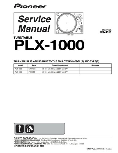 Service manuel instructions - service,