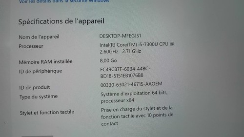 Microsoft surface pro5 7eme - surface,