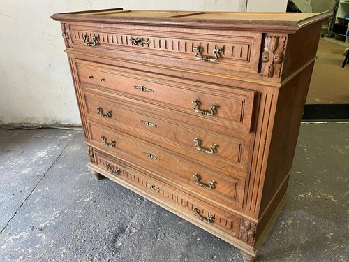 Commode ancienne meuble bois - commode,