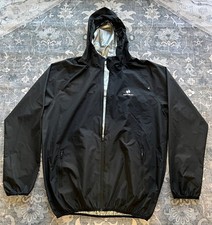 Hotsuit Sauna Hooded Jacket Men 2XL Black Full Zip Sweatsuit Gym Boxing Wrestle