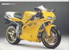 Ducati 748 SPS Desmoquattro around 1999 2000 Original Brochure Brochure Depliant