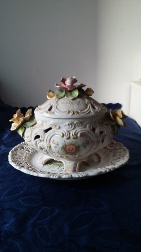 Soupiere decorative faïence - decorative,