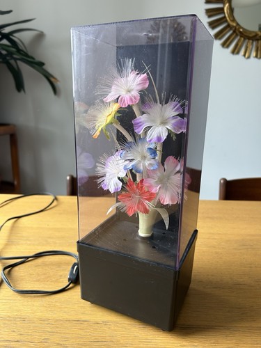 Lampe fleurs fibre optique - lampe,