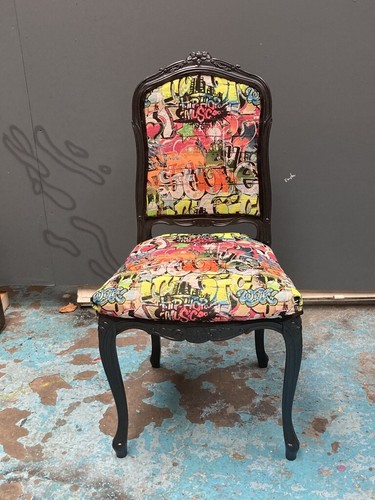 Chaise graffiti bois - graffiti, en